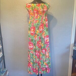 Vibrant Floral Maxi Dress